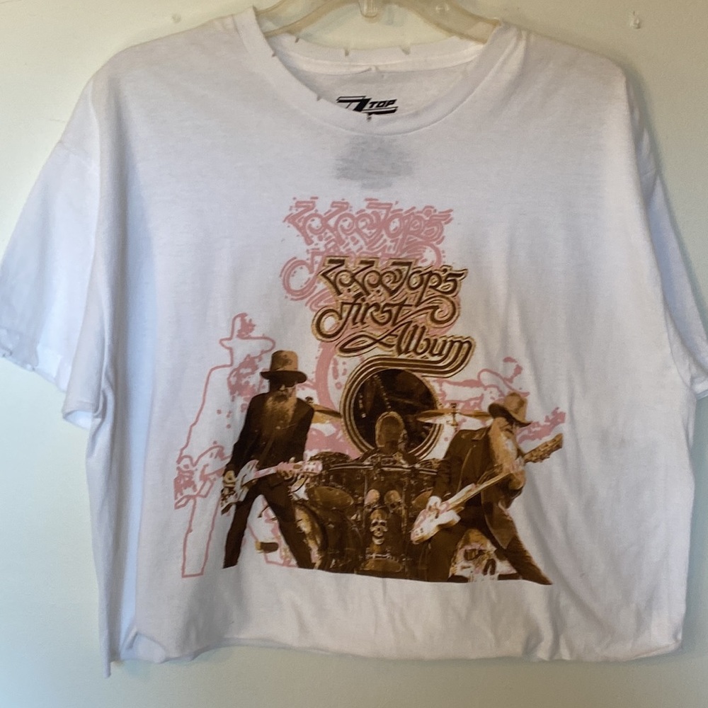 NWT Cropped ZZ TOP Tee
